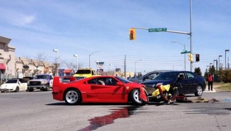 Ferrari F40 Accidente 2