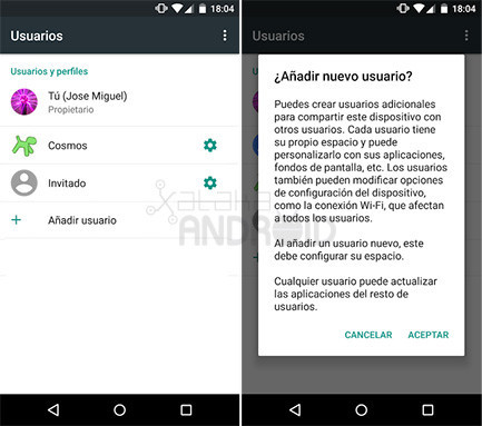 Crear Usuario Android