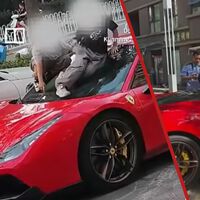 Aparcó su Ferrari 488 GTB en la calle y cuando volvió se lo encontró hecho trizas: unos niños lo habían usado como tobogán 