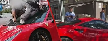 Usaron un Ferrari 488 GTB de tobogán y les cazaron. Sus papás no están dispuestos a asumir la factura