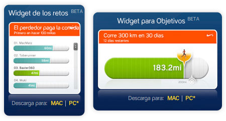 Nike+Widgets