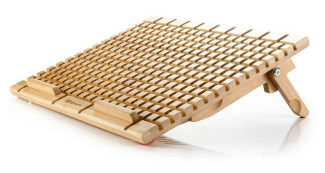 Bases para portátiles fabricadas en bambú