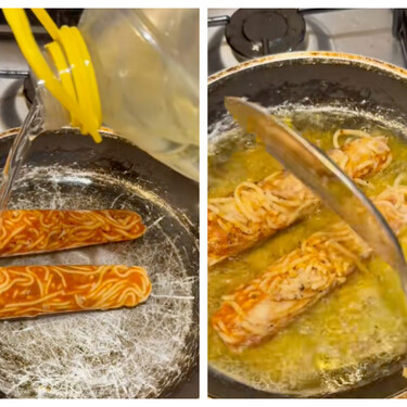 Cocina espaguetis para su marido y todos se preguntan: "¿Quieres matarlo?"