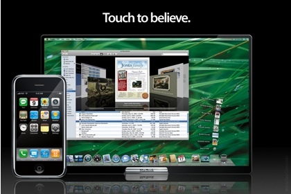 Otra recreación artística del posible "MacBook touch"... que nunca llega