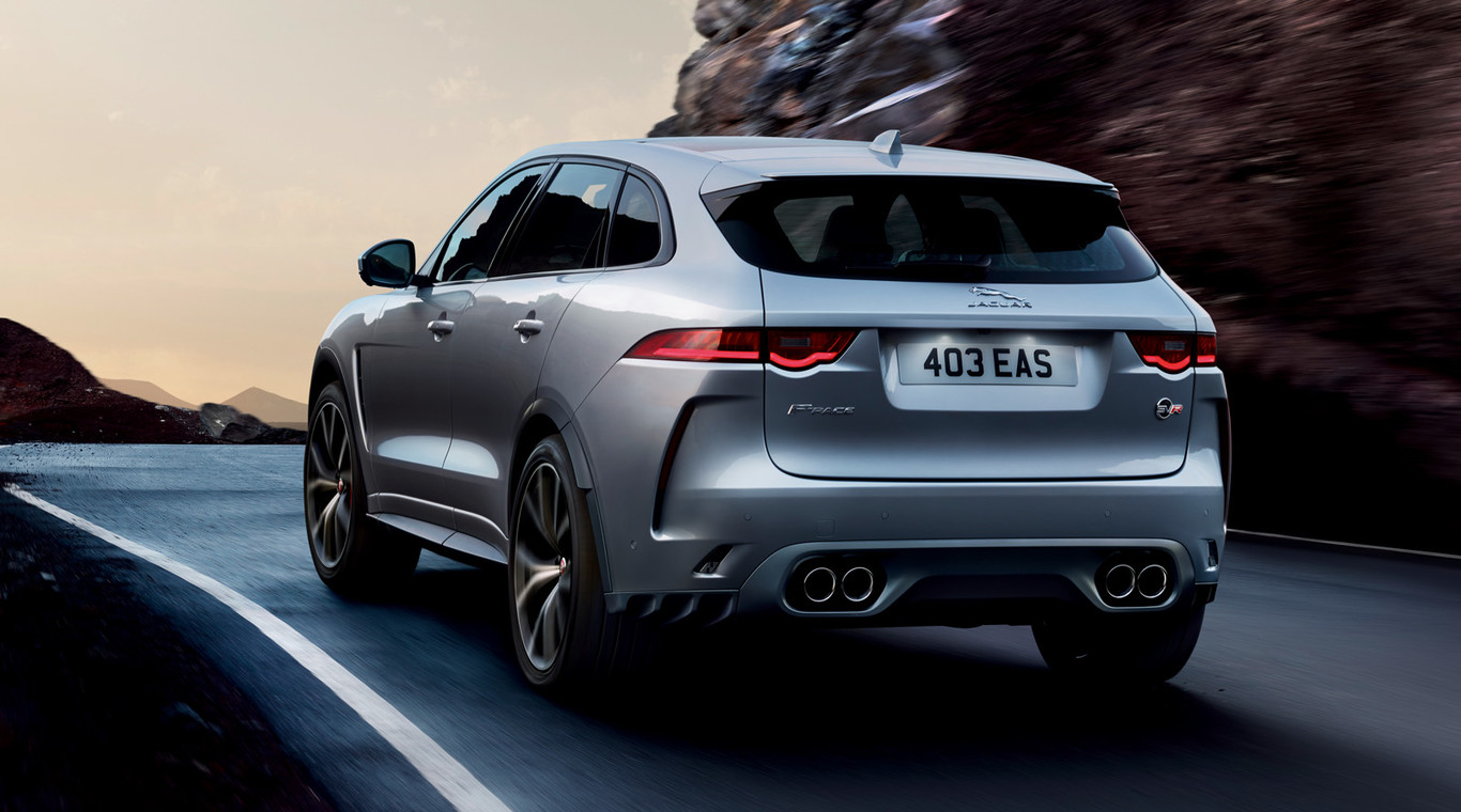 Así es el Jaguar FPace SVR un SUV con motor V8 de 550 CV, tracción