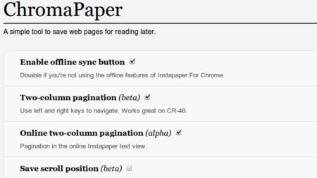 ChromaPaper: una aplicación de Chrome que añade características a Instapaper