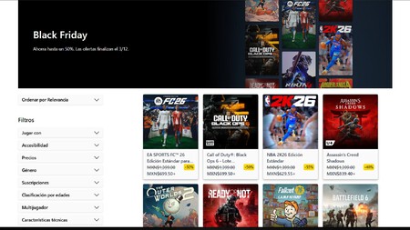 Xbox Black Friday Mexico Series Fechas