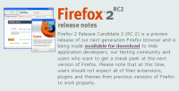 Firefox 2 RC2, más rápido, más eficiente : mejor
