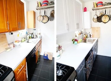 Antes y después: eligiendo colores para renovar los muebles de la cocina