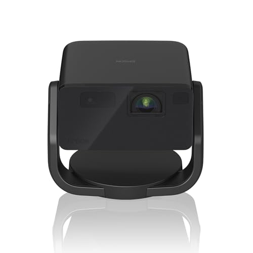 Epson EF-22B Mini Smart Laser Projector | Proyector Portátil Full HD, 1920 x 1080p, Altavoz Bluetooth de 5W, Proyección a Pared, Suelo o Techo, 1000 Lúmenes, Google TV | 150", Negro