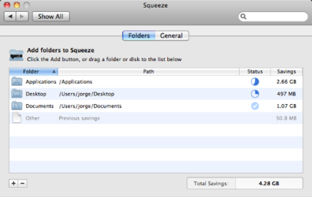 Squeeze gana espacio en tu disco duro en Snow Leopard