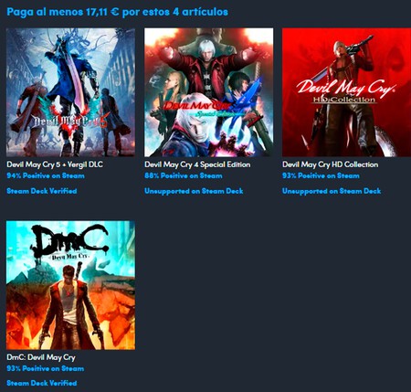 Humble Bundle lanza un pack de Devil May Cry: ¡6 juegos por menos de 17 euros!