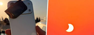 Me llevé el iPhone 17 Pro Max para fotografiar el eclipse desde Zaragoza. Un trozo de celo bastó para sacar unas buenas fotos