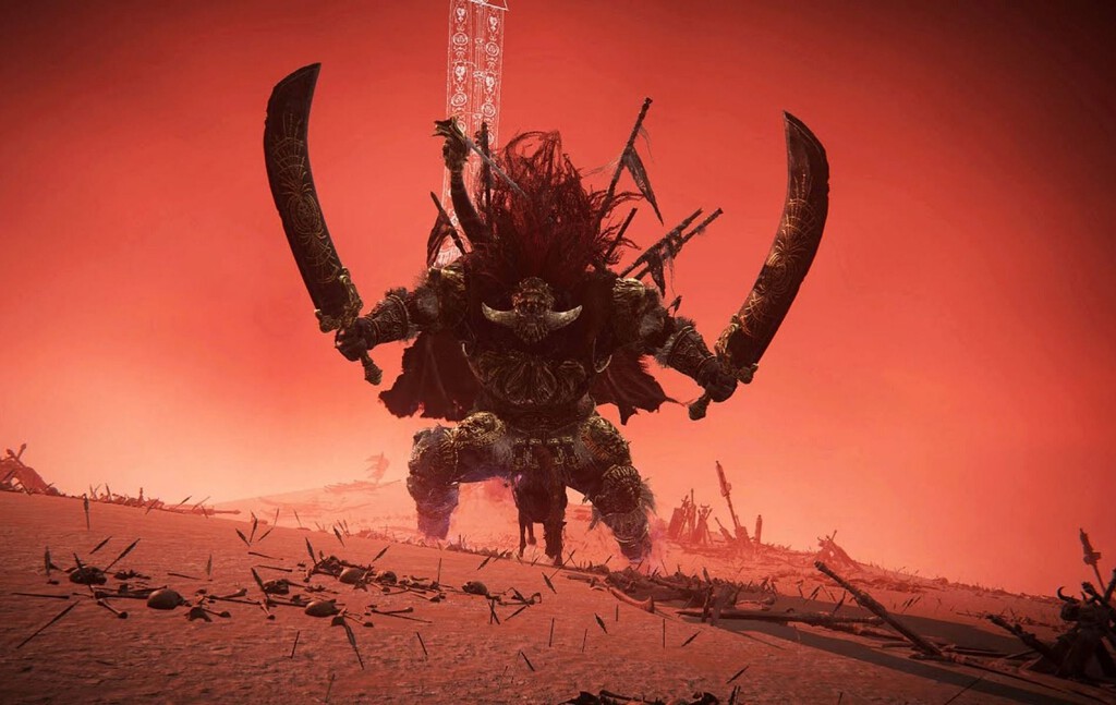 El caballo de Radahn en Elden Ring es el motivo por el que su ataque de meteorito siempre te fulmina en Caelid El caballo de Radahn en Elden Ring es el motivo por el que su ataque de meteorito siempre te fulmina en Caelid