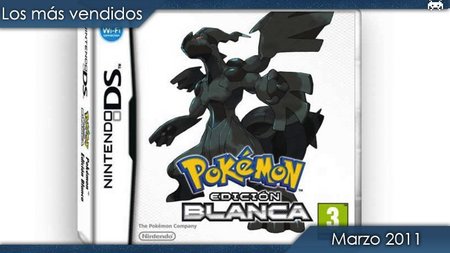 Los juegos más vendidos en España. Marzo 2011