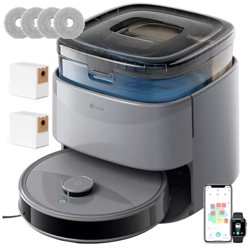 Lefant M3 Robot Aspirador y Fregasuelos, Todo-en-Uno 12000 Pa, 220min