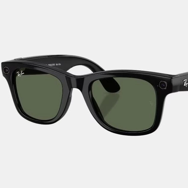 Gafas de sol inteligentes con IA RW4012 WAYFARER unisex cuadrada en inyectado Negro RayBan Meta

