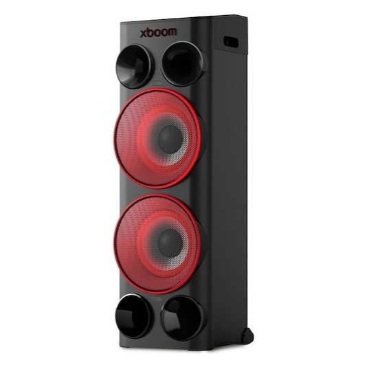 LG xboom La Bestia Power 9000 | Altavoz gran potencia para fiestas, 440W, AI karaoke, luces LED, efectos de DJ, Bluetooth, Negro