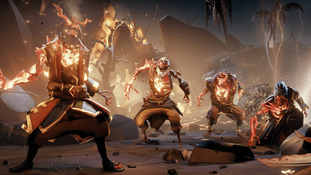 Esqueletos explosivos, tormentas de meteoritos y un lanzallamas llegarán a Sea of Thieves en su nueva actualización Ashen Winds