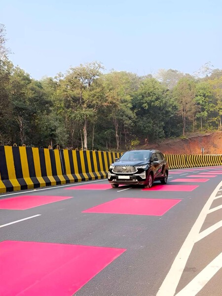 India Carreteras En Reservas Naturales Pintura Roja