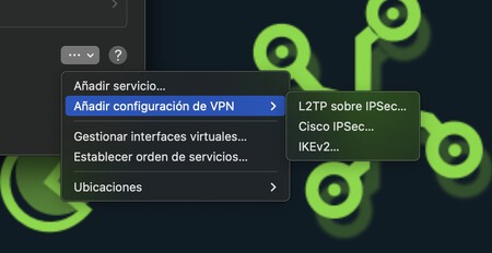 Añadir configuracion VPN