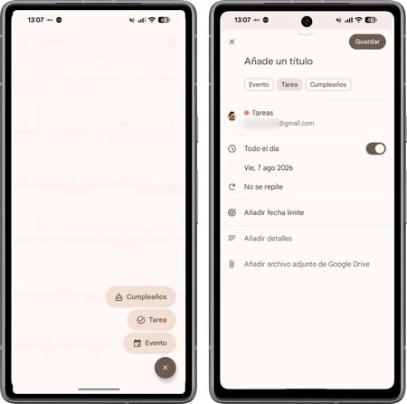 Recordatorios Tarea Android