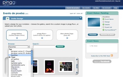 Pingg, sistemas de gestión y personalización de invitaciones a eventos, ya en beta pública