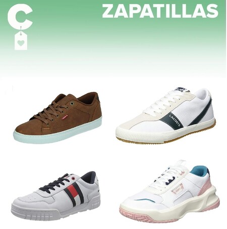 Chollos en tallas sueltas de zapatillas Tommy Hilfiger, Lacoste o Levi's en Amazon