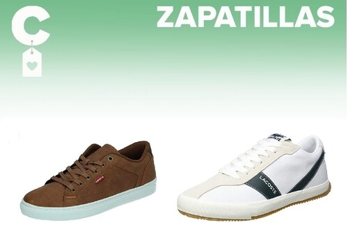 Chollos en tallas sueltas de  zapatillas Tommy Hilfiger, Lacoste o Levi's en Amazon