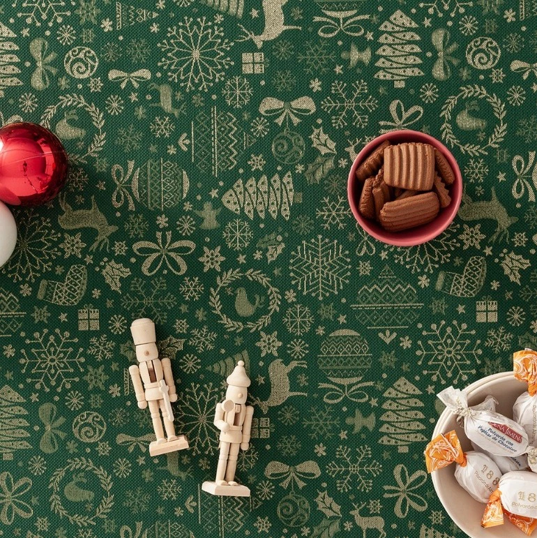 Mantel jacquard navidad Candy