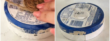 Si reutilizas las cajas de quesitos vacías, puedes hacer tú mismo este organizador para el hogar