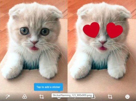 Twitter también quiere usar stickers, pero encima de las imágenes que publiques