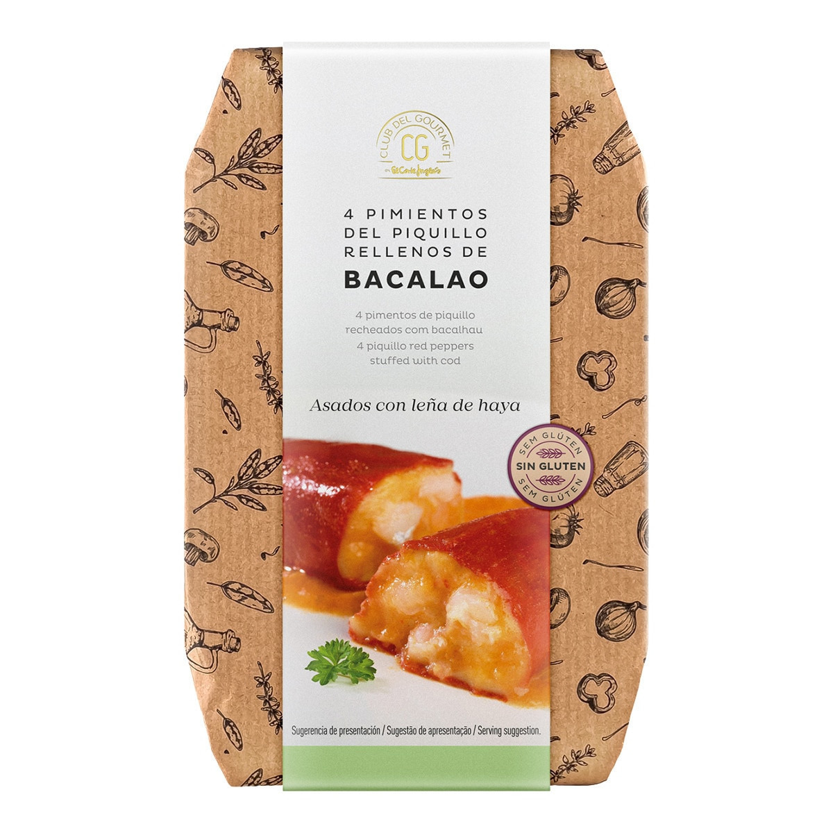 Pimientos del piquillo rellenos de bacalao Club del Gourmet