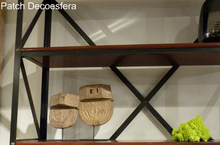 Hemos visto... estanterías decoradas con romanescu en un salón