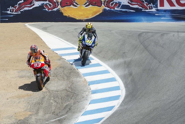 Marquez Rossi Laguna Seca Motogp 2013