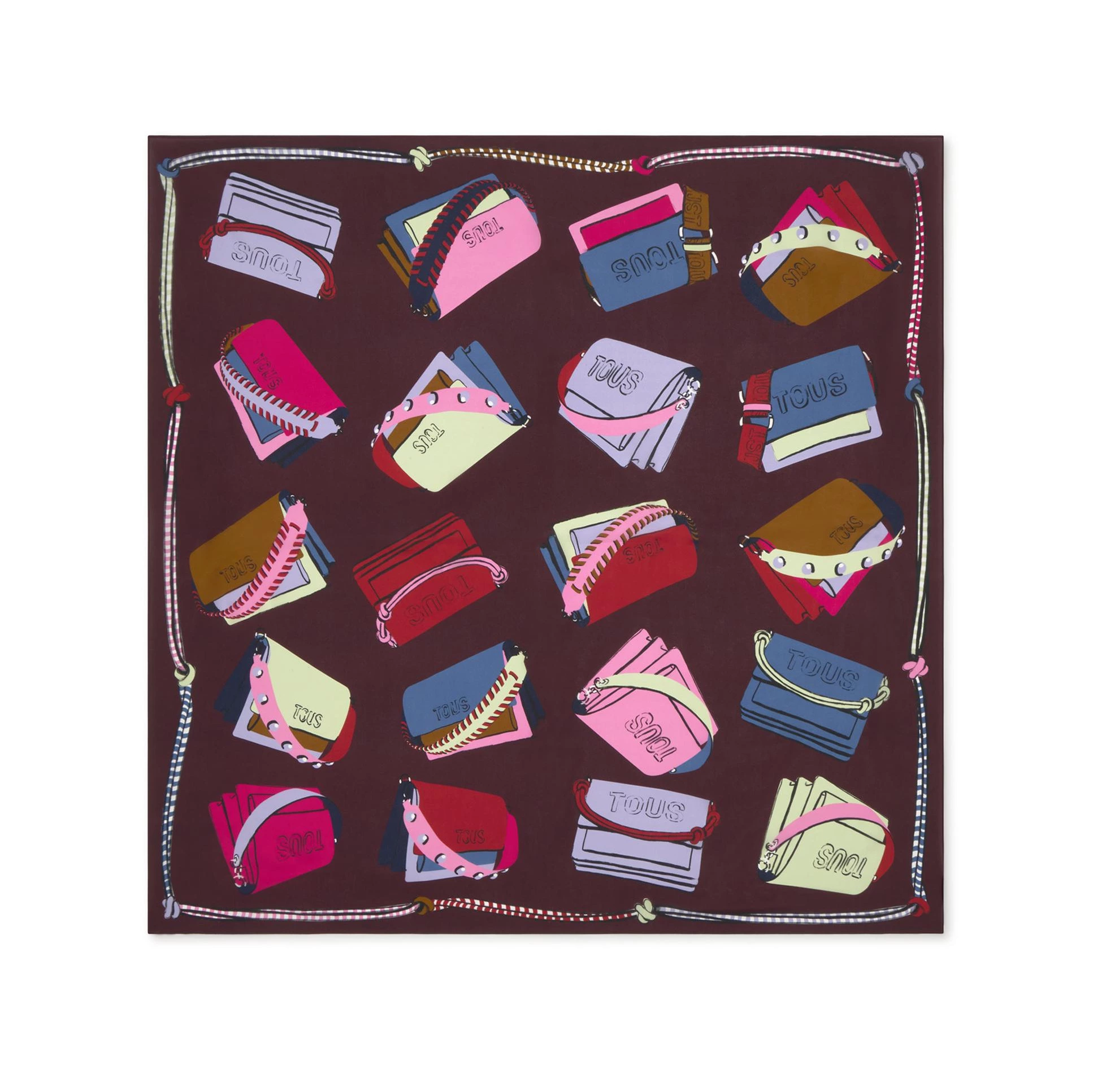 Tous
Pañuelo de mujer Audree cuadrado estampado de bolsos