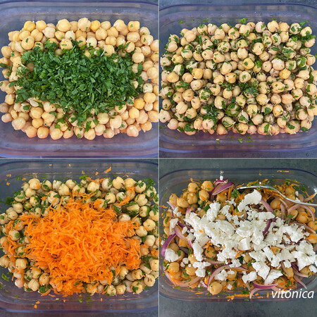 ensalada garbanzos feta