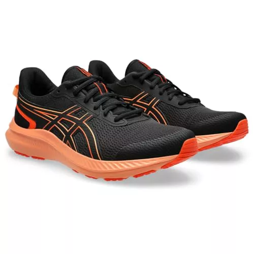 ASICS JOLT 5, Sneaker Hombre, Negro/Naranja Nova, 43.5 EU