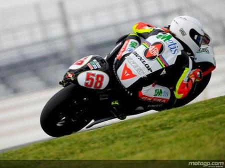Marco Simoncelli se fractura el escafoides y es duda para Qatar