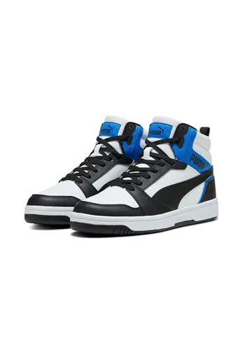 PUMA Rebound V6, Zapatillas Unisex adulto, Black White Team Royal, 37 EU