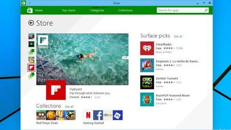 En Windows 10 la Windows Store podría ofrecer aplicaciones tradicionales y contenido digital