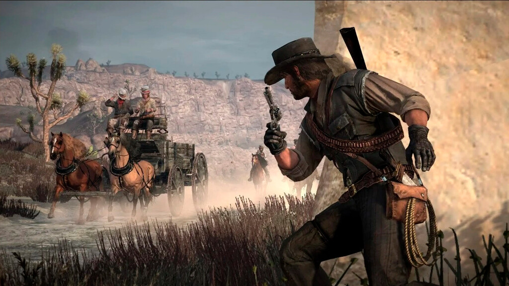 Recrean el comienzo de Red Dead Redemption en la secuela y no podemos evitar soñar con la remasterización Recrean el comienzo de Red Dead Redemption en la secuela y no podemos evitar soñar con la remasterización