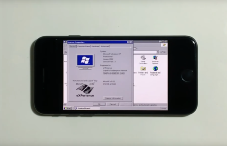 Imagen de la Semana: Este iPhone 7 funciona con Windows XP, pero no sustituirá a tu PC