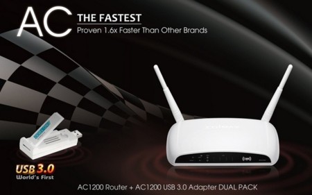 Edimax presenta un router 802.11ac acompañado de un adaptador USB 3.0
