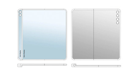 Huawei patenta un móvil plegable con pantalla secundaria lateral y compatibilidad con lápiz óptico