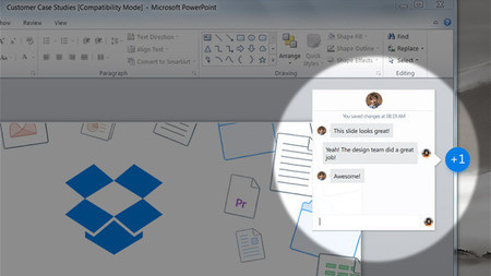 Dropbox permitirá la edición colaborativa de documentos con Microsoft Office