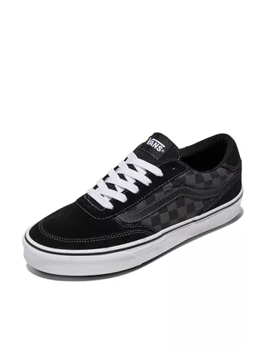 Vans Brooklyn LS, Zapatillas Hombre, Checkerboard Black Asphalt 40 EU