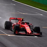 Charles Leclerc es el más rápido de los entrenamientos en un complicado día de lluvia en Monza