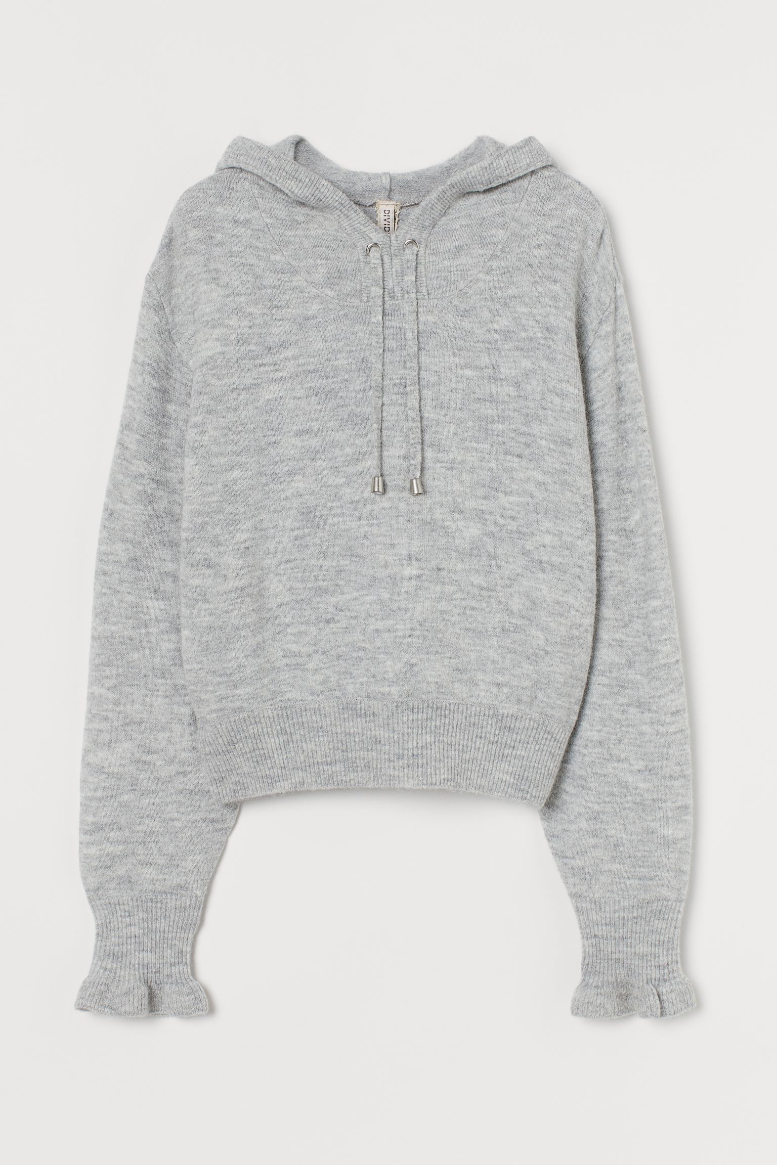 Sudadera de punto con capucha