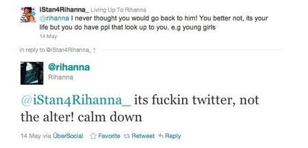 Rihanna, Chris Brown y su polémico follow back